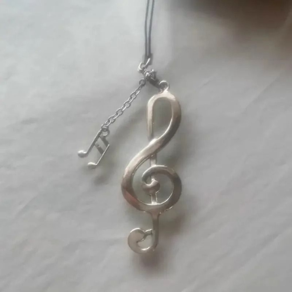 Musical Note Phone Charm Alloy Keychain Accessory 0