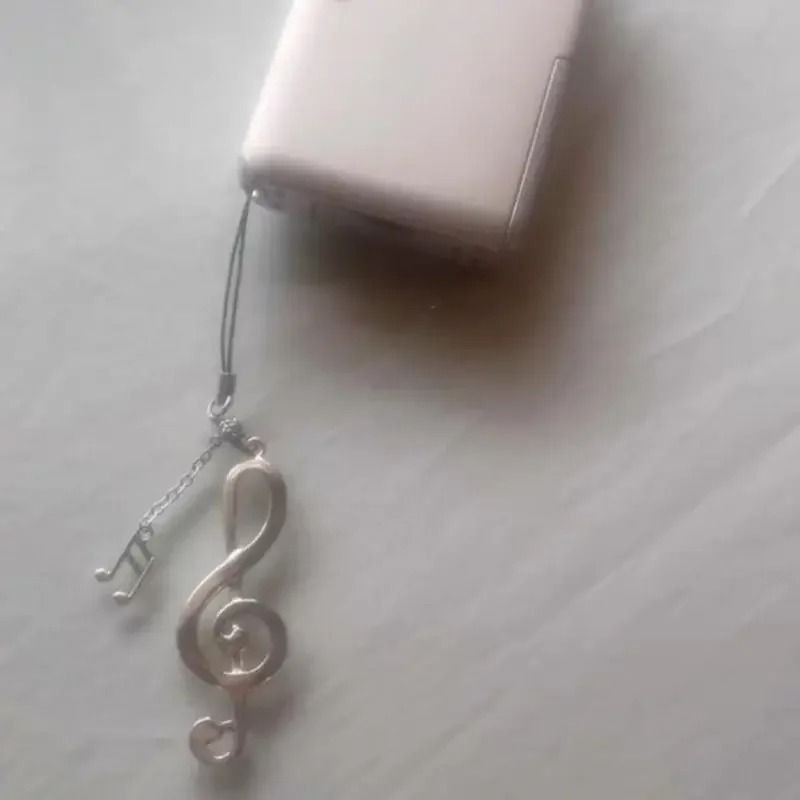 Musical Note Phone Charm Alloy Keychain Accessory 2