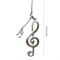 Musical Note Phone Charm Alloy Keychain Accessory 4