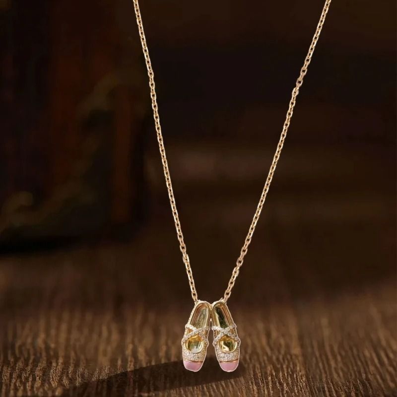 Ballet Crystal Pendant Necklace 3