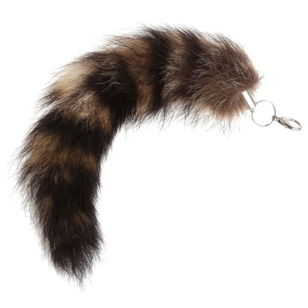 Raccoon Tail Keychain Accessory 1