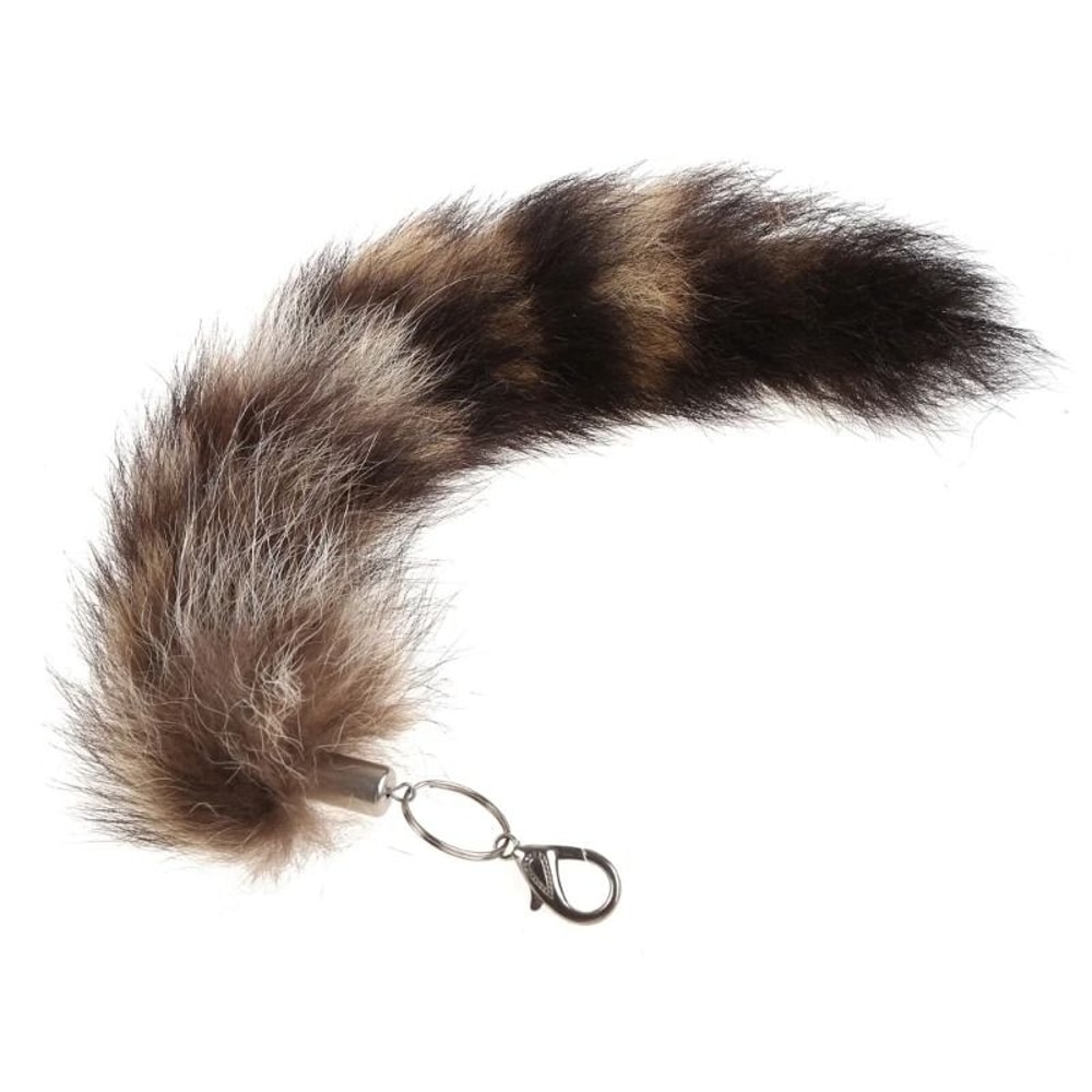 Raccoon Tail Keychain Accessory 5