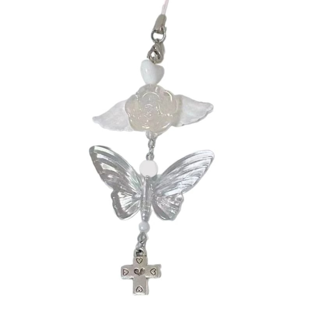 Angel Wing Beaded Phone Charm Accessory 12