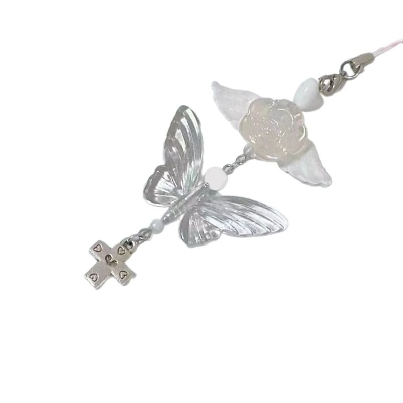 Angel Wing Beaded Phone Charm Accessory 4