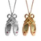 Bowknot Ballet Shoe Pendant Necklace 2