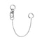 Metal Clip On Chain Earrings And Lip Ring 6
