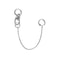Metal Clip On Chain Earrings And Lip Ring 7