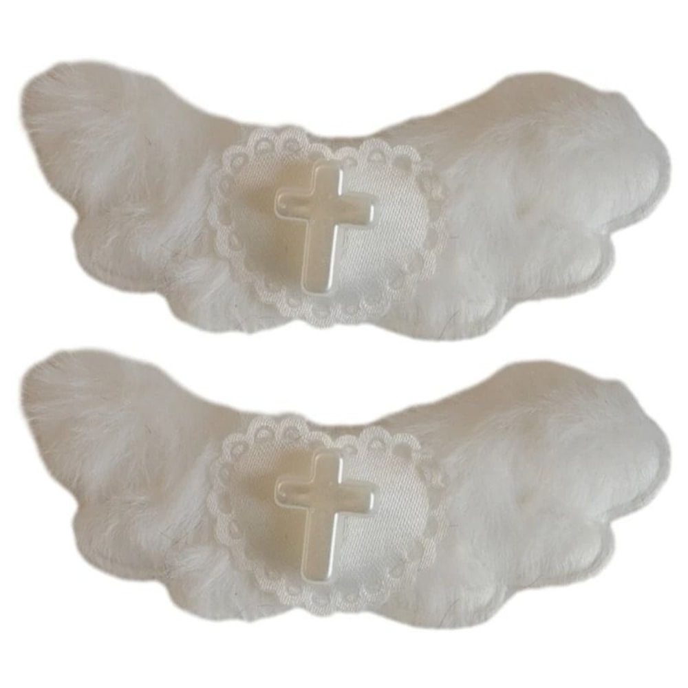 Gothic Heart Angel Wing Hair Clip 2