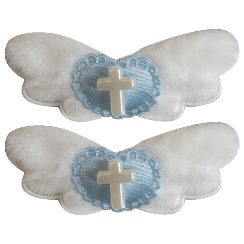 Gothic Heart Angel Wing Hair Clip 3