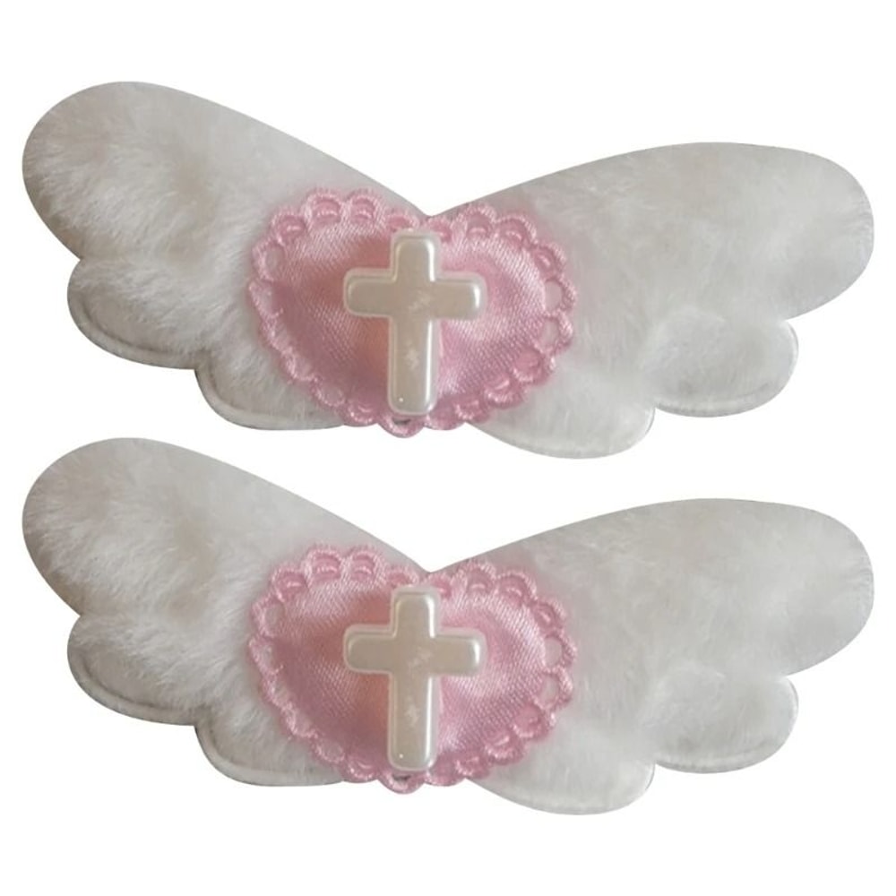 Gothic Heart Angel Wing Hair Clip 6