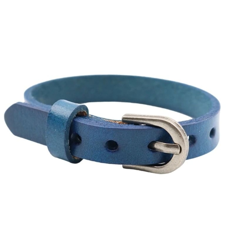 Handmade Leather Bead Bracelet 13