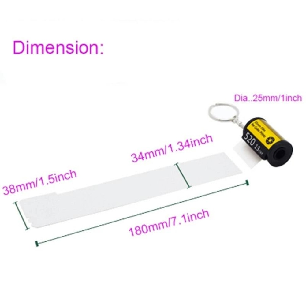 Film Roll Photo Keychain Accessory 4
