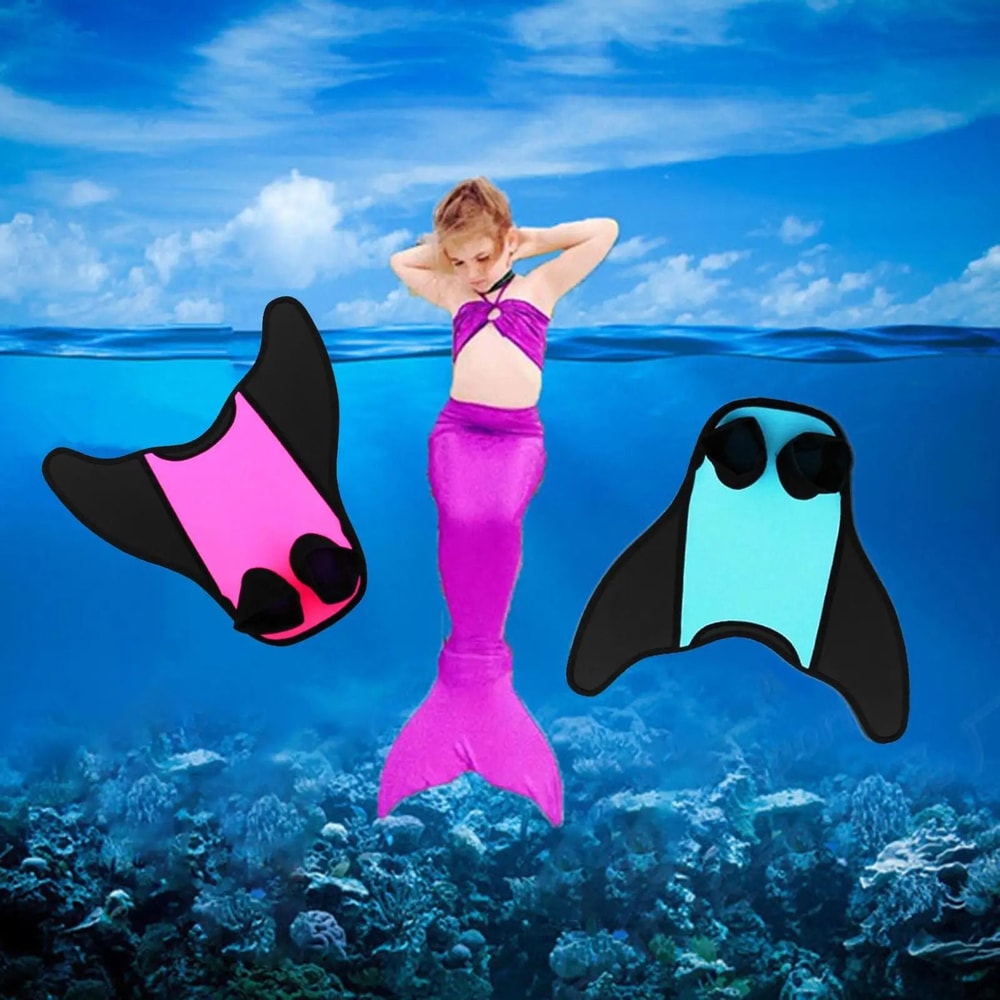 Short Blade Swimming Fins 2