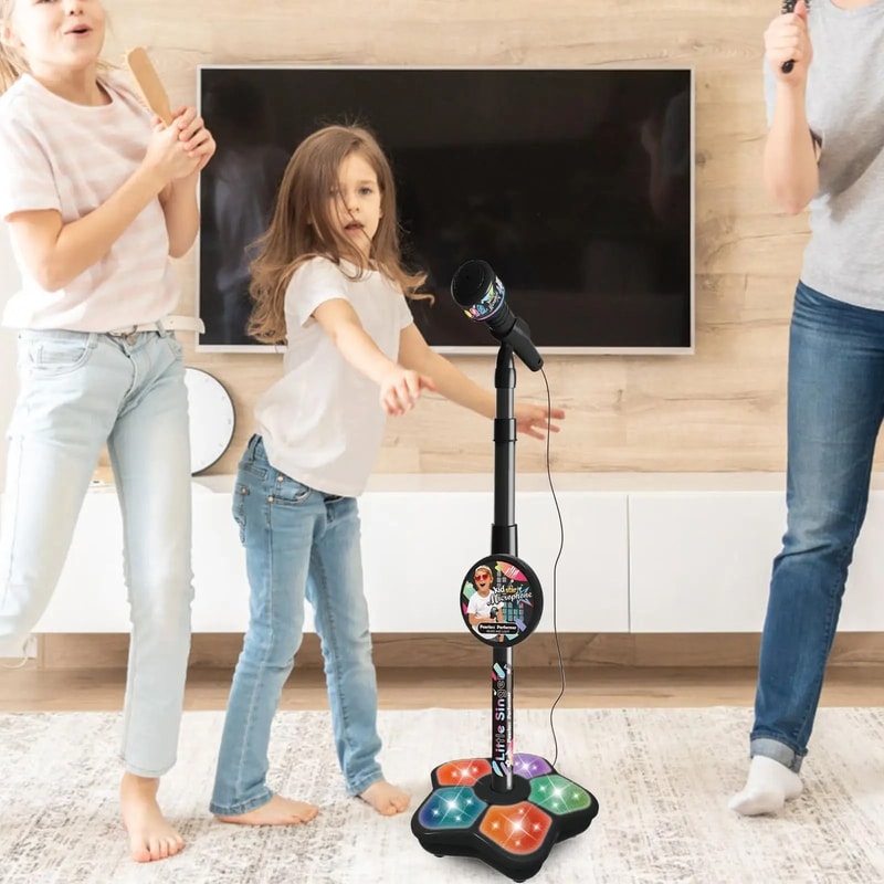 Kids Singing Microphone With Stand 2