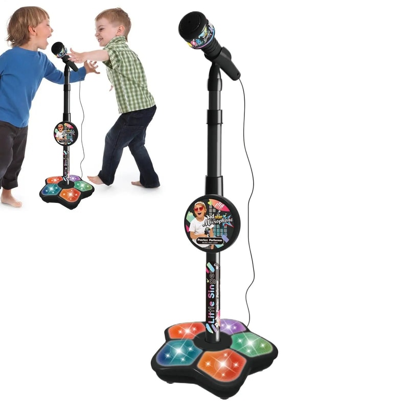 Kids Singing Microphone With Stand 4