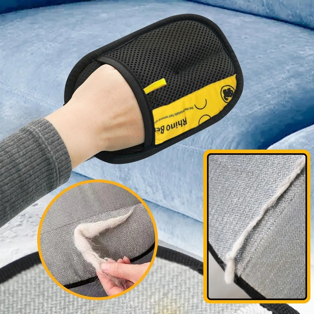Double Sided Pet Grooming Gloves 2