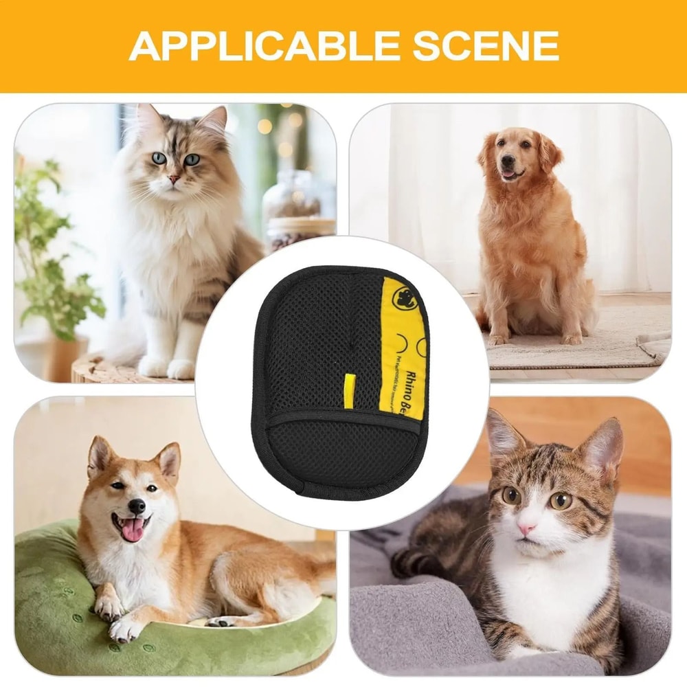 Double Sided Pet Grooming Gloves 4