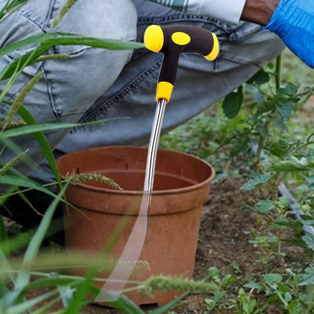 Manual Grass Puller Tool With Handle 4