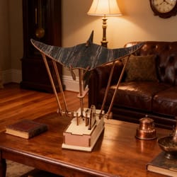 realistic manta ray figurine