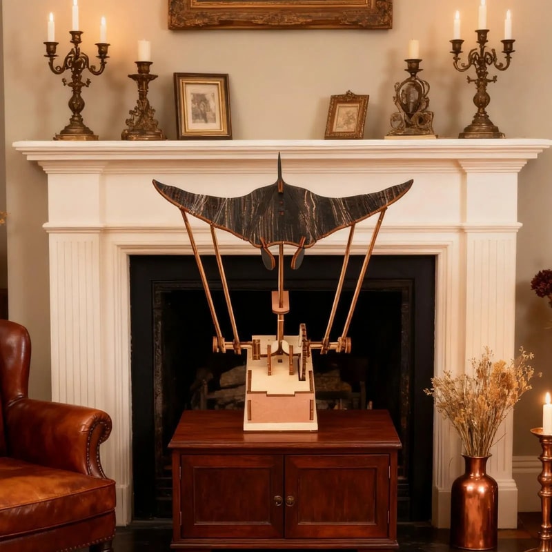 Realistic Manta Ray Figurine 1