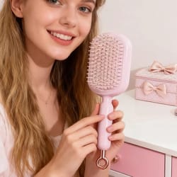 retractable scalp massage hairbrush
