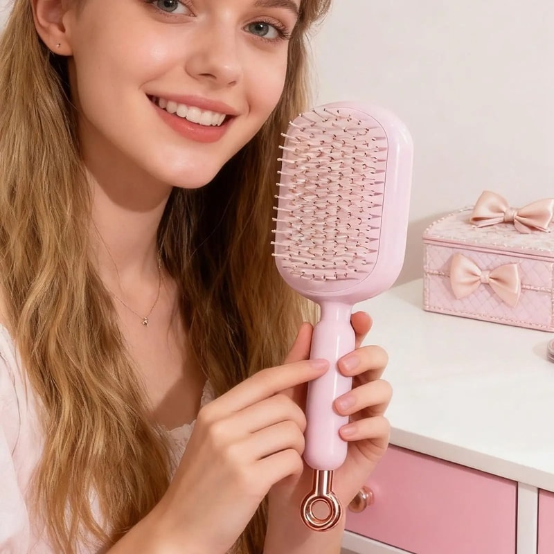 Retractable Scalp Massage Hairbrush 0