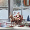Santa Sleigh And Reindeer Christmas Figurine 2