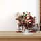Santa Sleigh And Reindeer Christmas Figurine 3