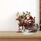 Santa Sleigh And Reindeer Christmas Figurine 3