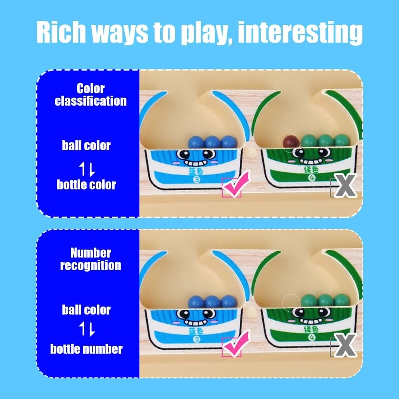 Magnetic Color Sorting Maze And Drawing Board 5