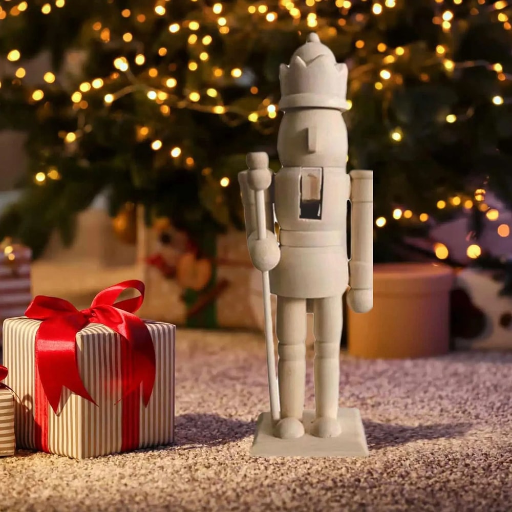 Wooden Paintable Nutcracker Craft Set 4