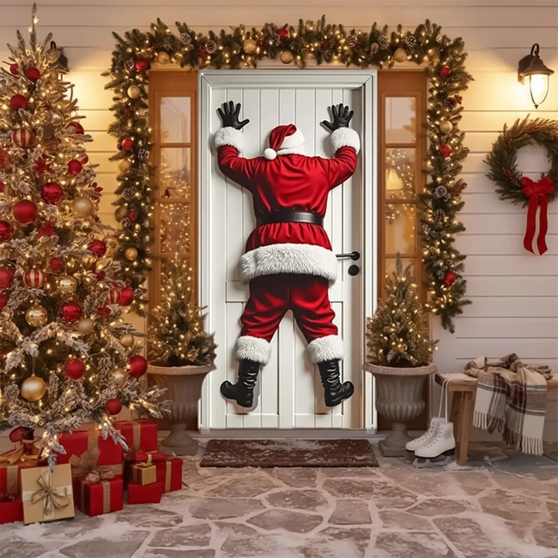 Santa Claus Christmas Door Cover Decoration 1