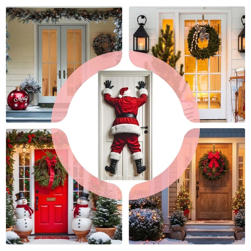 Santa Claus Christmas Door Cover Decoration 4