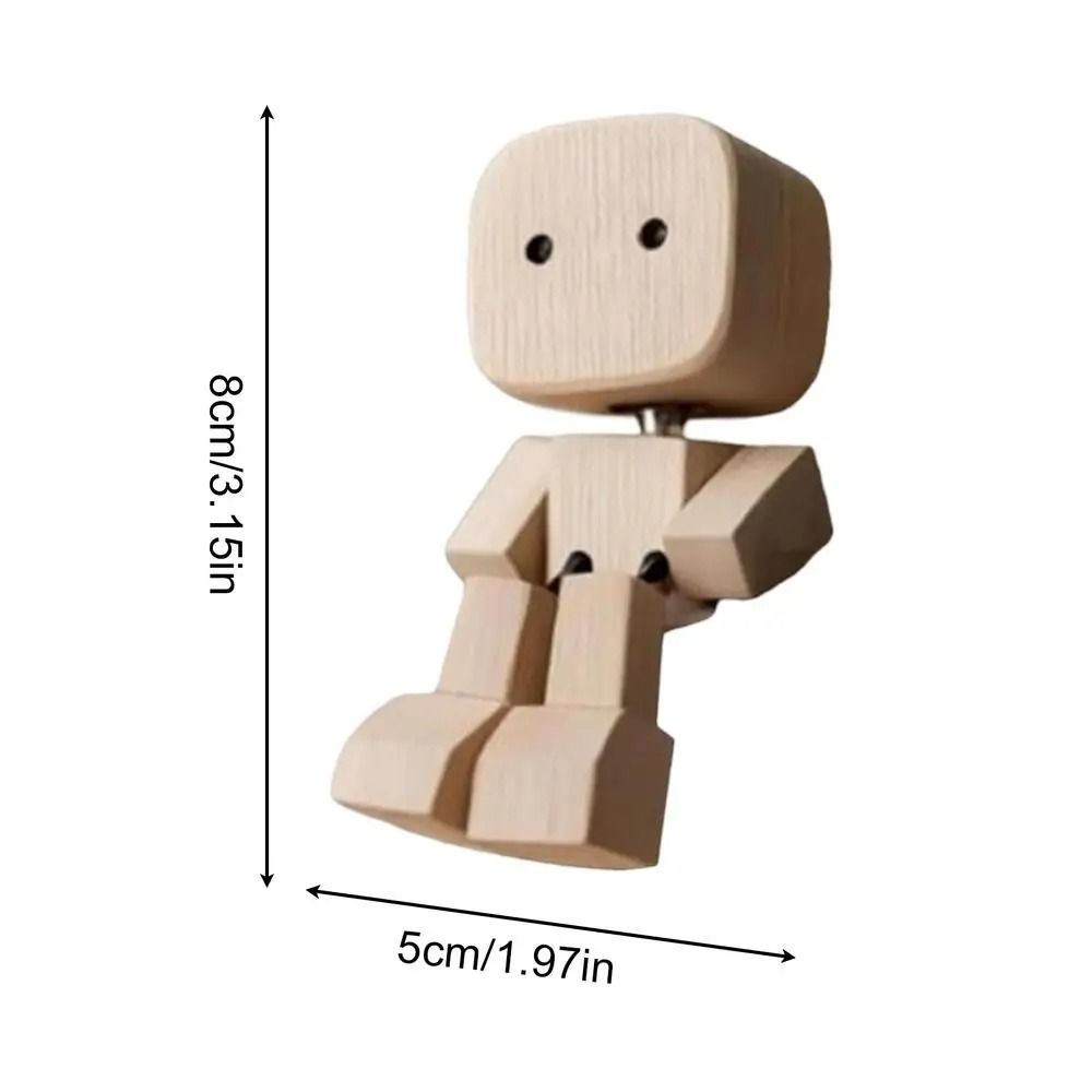 Cute Wooden Car Dance Figurine 6
