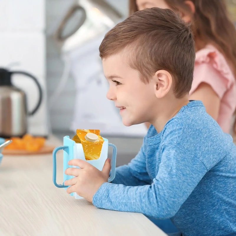 Infant Anti Spill Milk And Juice Box Holder 2