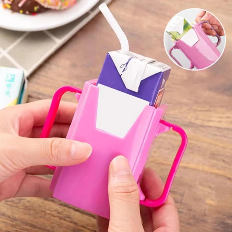 Infant Anti Spill Milk And Juice Box Holder 3
