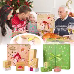 foldable 24 day empty advent calendar box set