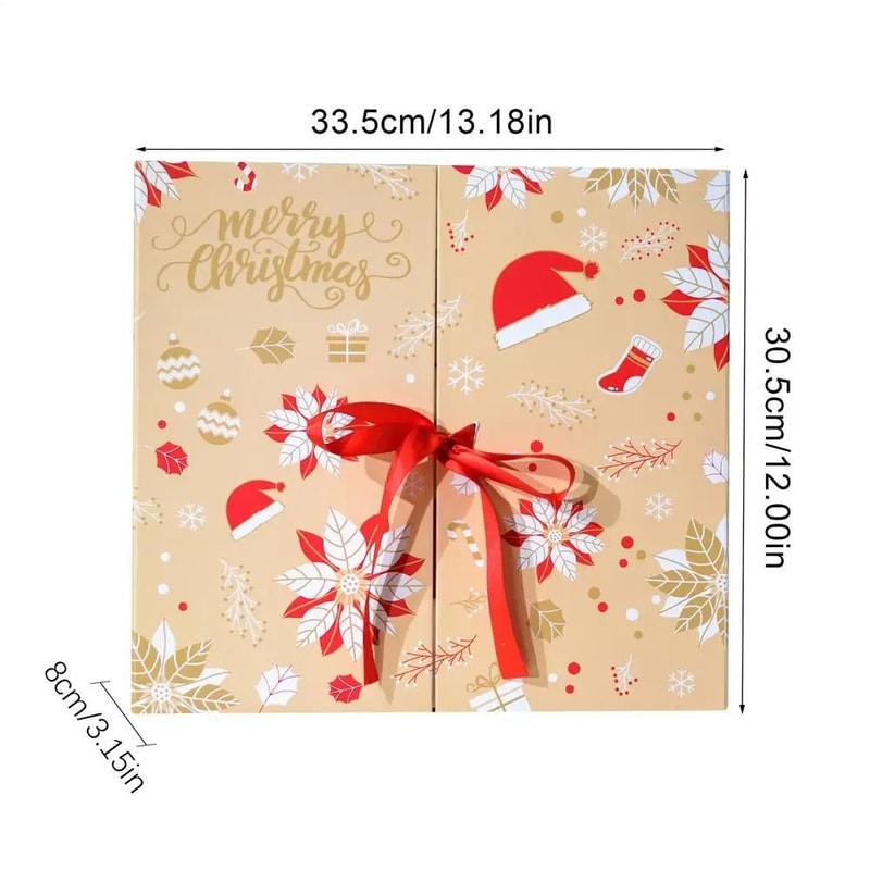 Foldable 24 Day Empty Advent Calendar Box Set 6