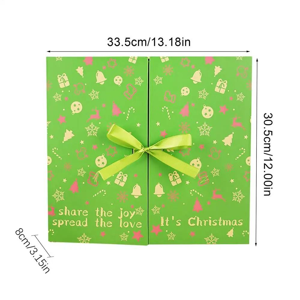 Foldable 24 Day Empty Advent Calendar Box Set 7