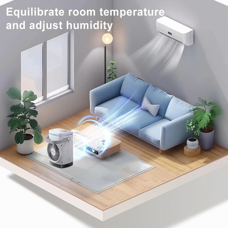 Portable USB Evaporative Air Cooler Fan 4