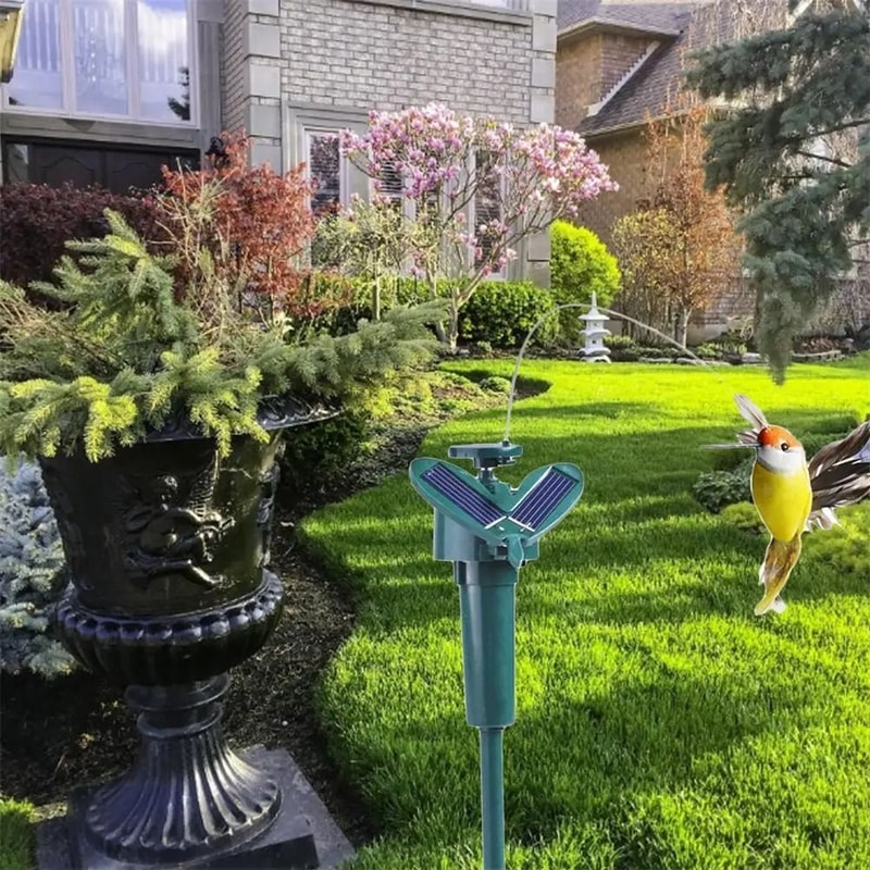 Solar Powered Flying Hummingbird Garden Decor 2