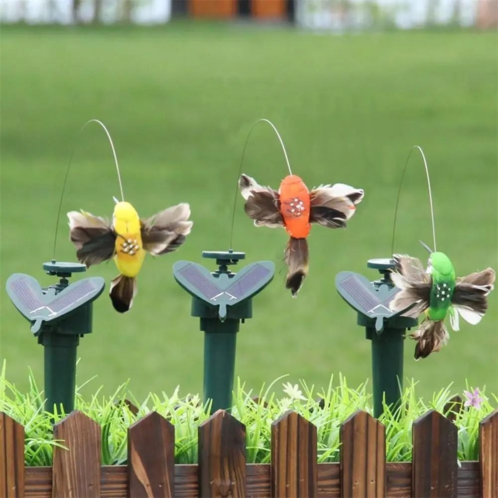 Solar Powered Flying Hummingbird Garden Decor 3