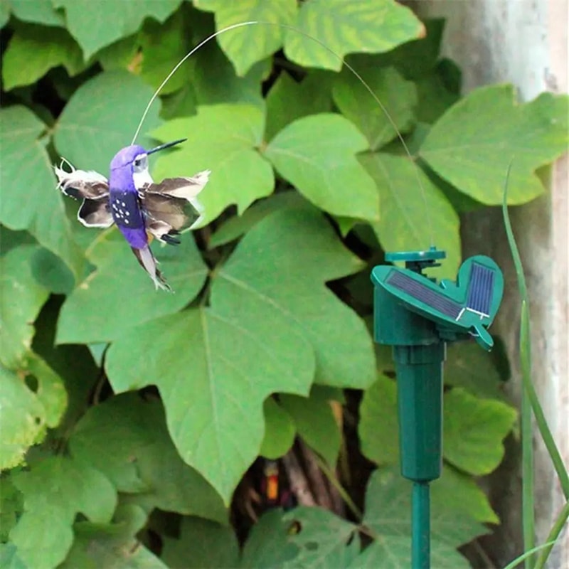 Solar Powered Flying Hummingbird Garden Decor 4