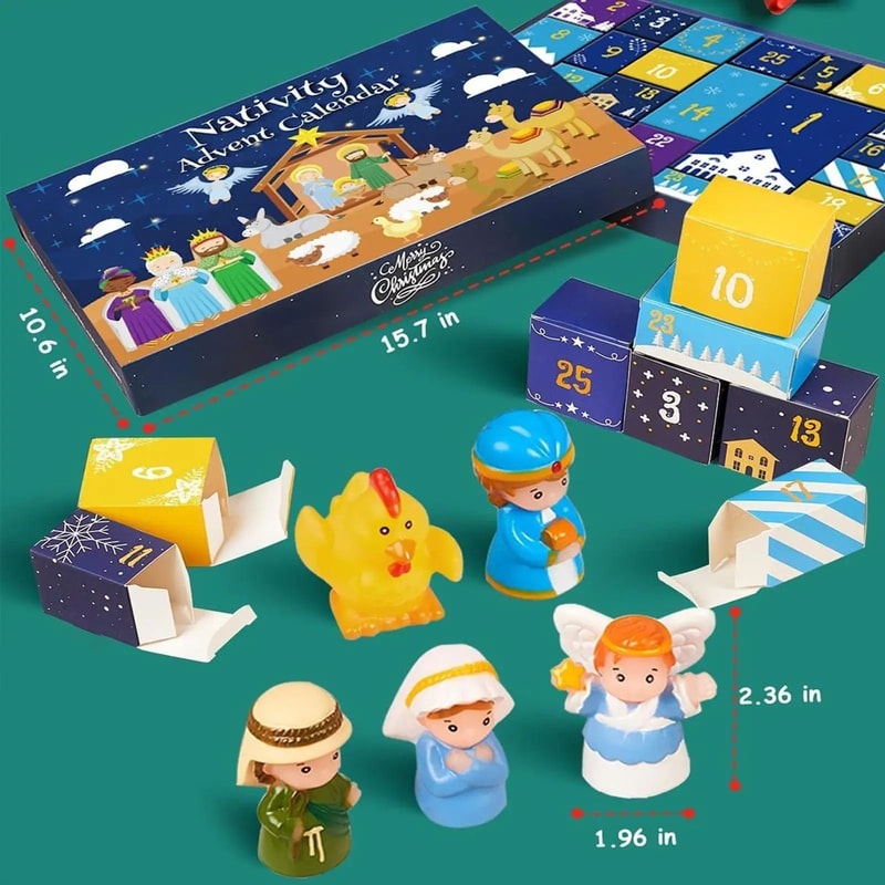 Nativity Christmas Countdown Advent Set 0
