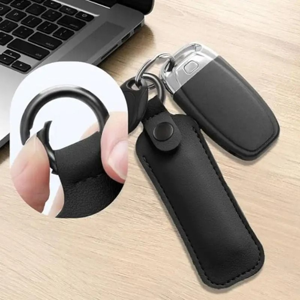 Portable PU Leather USB Flash Drive Case 2