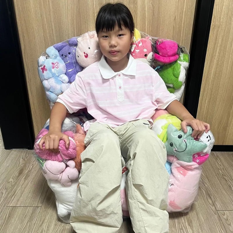 Clear Stuffable Bean Bag Chair Cover 3