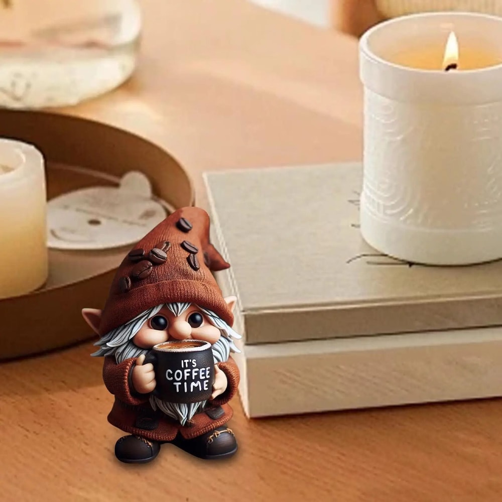 Coffee Gnome Kitchen Figurine Decoration 1