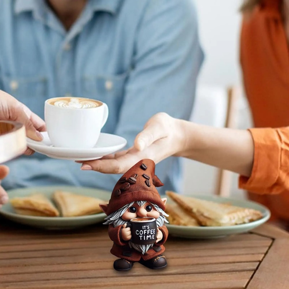 Coffee Gnome Kitchen Figurine Decoration 3