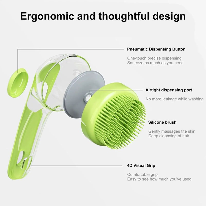 Portable Pet Shampoo And Massage Brush 4