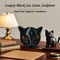 Black Cat Stone Marble Texture Figurine 2